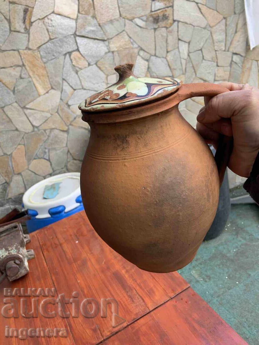 OLAN DIN CERAMICĂ PENTRU FASOLE, STIL RUSTIC, 3 LITRI - 6