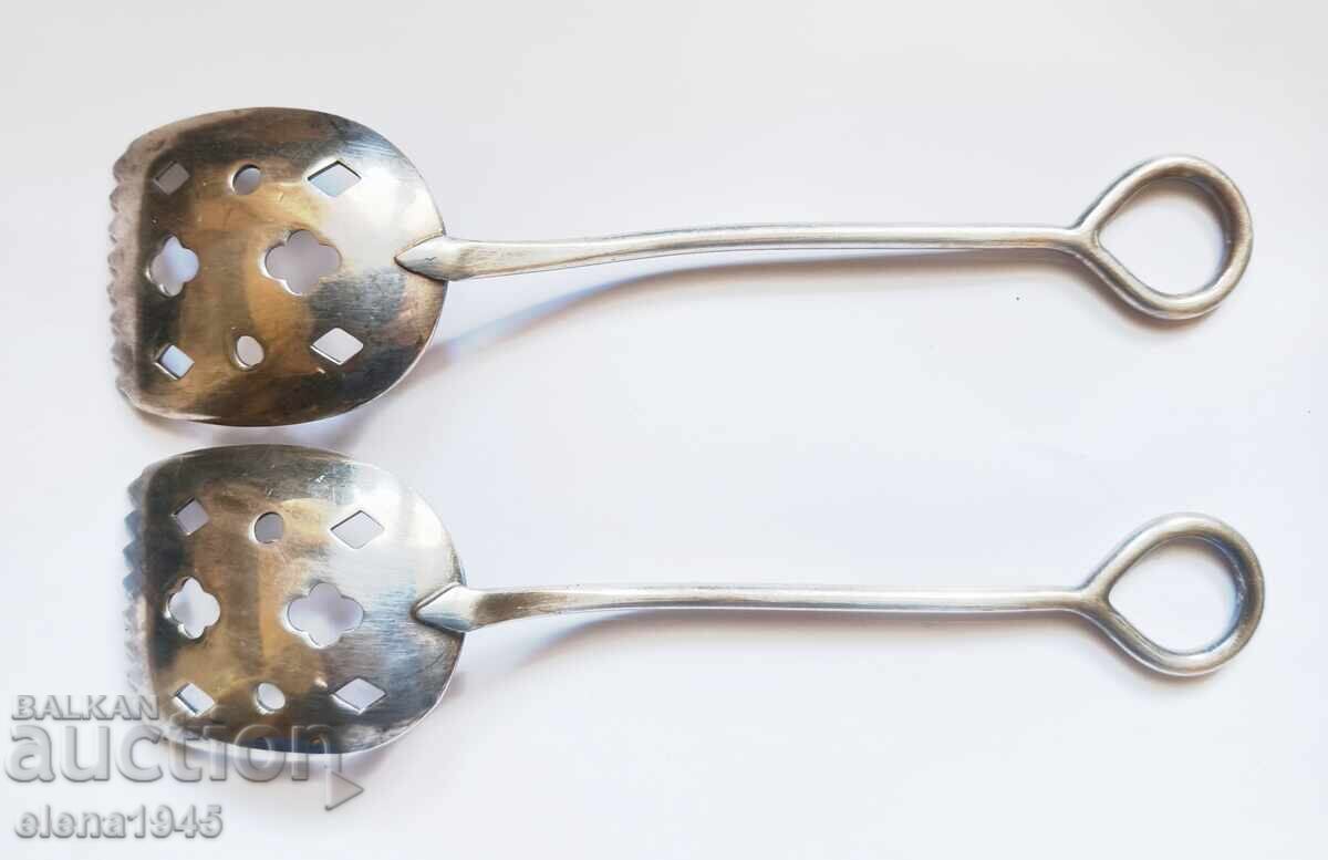 Antique serving spoons
