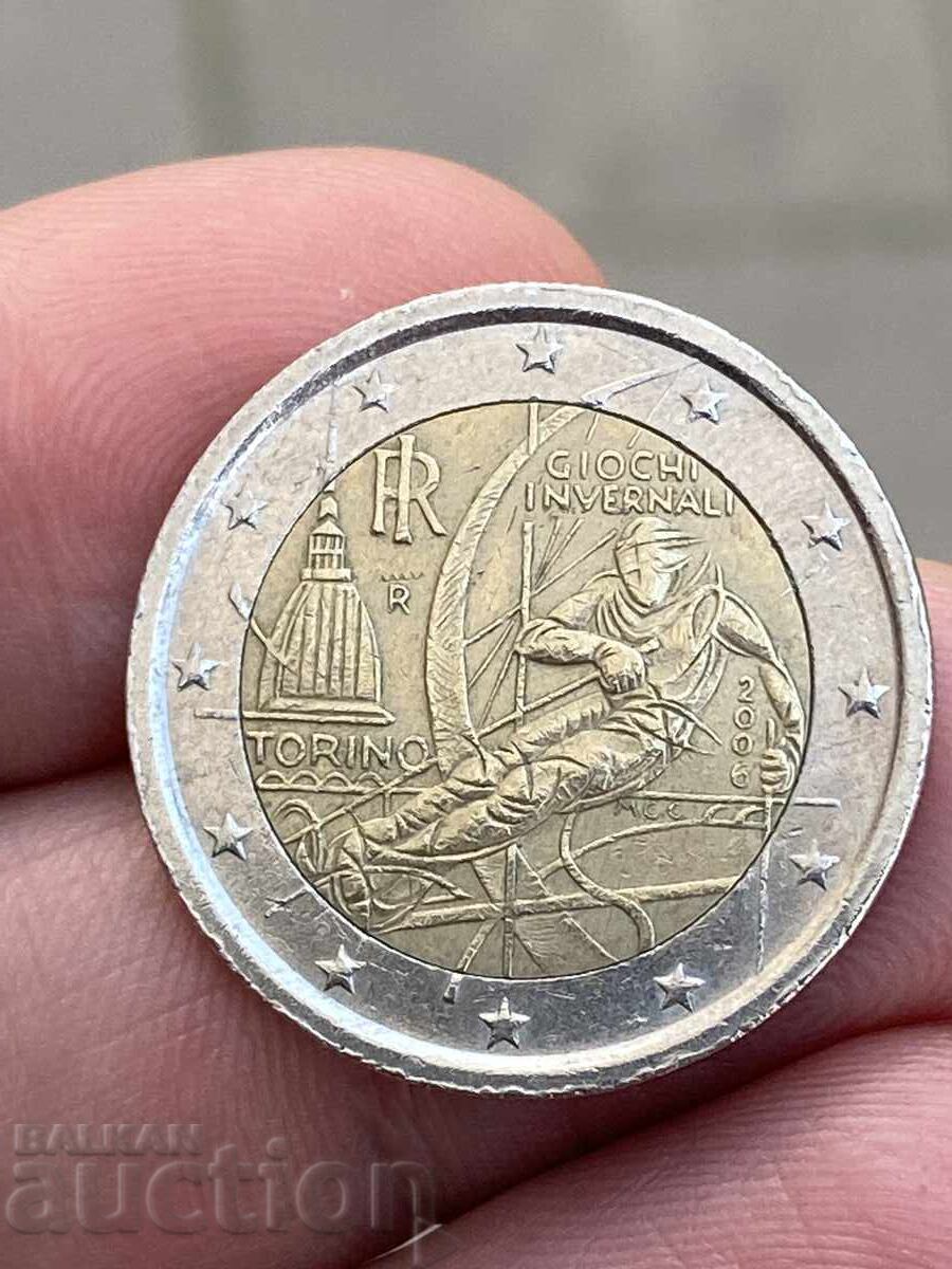 Италия 2 евро 2006 зимни олимпийски игри Торино