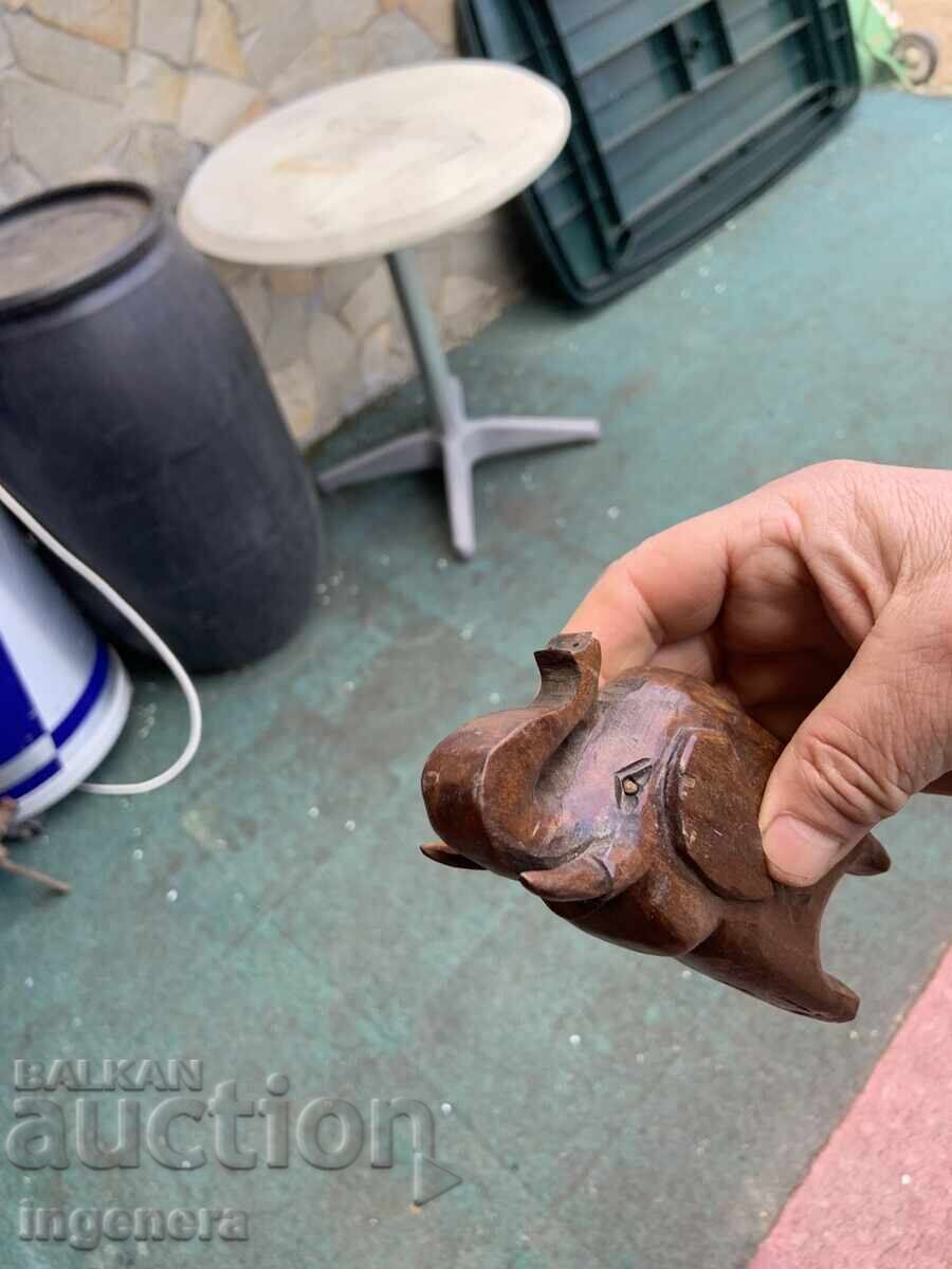 Livrarea FIGURINĂ DIN LEMN SCULPTATĂ STATUETĂ SCULPTURĂ ELEFANT