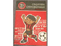 1983 Πρόγραμμα αθλητικού οδηγού DFS Lokomotiv τευχ. 3