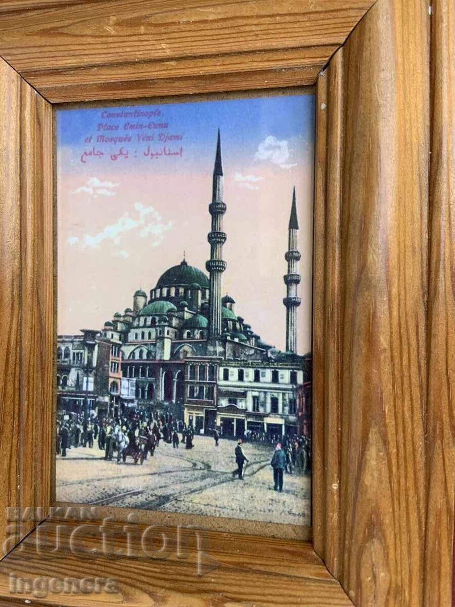 PAINTING FRAME WOOD REPRODUCTION PHOTO GLASS - 5