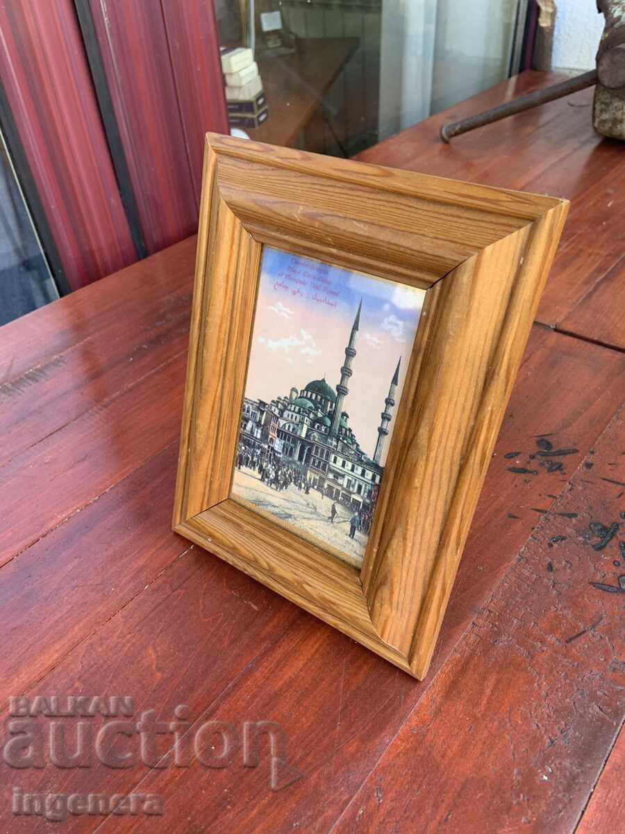 PAINTING FRAME WOOD REPRODUCTION PHOTO GLASS - 6