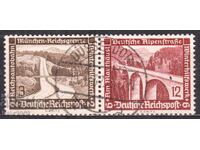 Γερμανία Ράιχ-1936-Γέφυρες-2άδα από σειρά-ZD, σφραγίδα