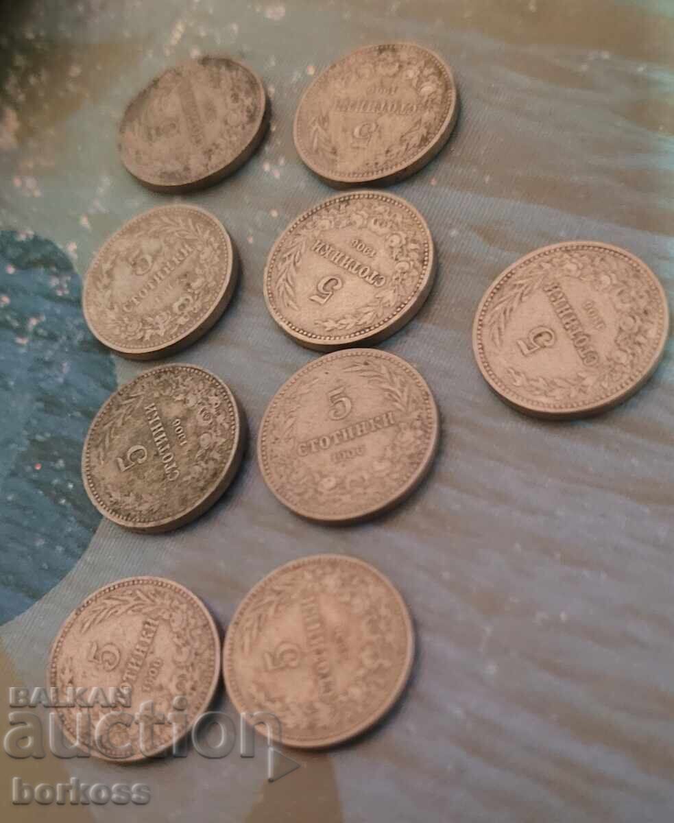 5 stotinki 1906 g 5 stotinki 1906 g