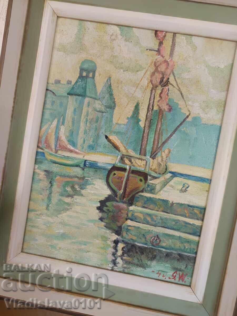 Vintage πίνακας δεκαετίας του '40 με τιμή € 50.00 | 97.79 BGN