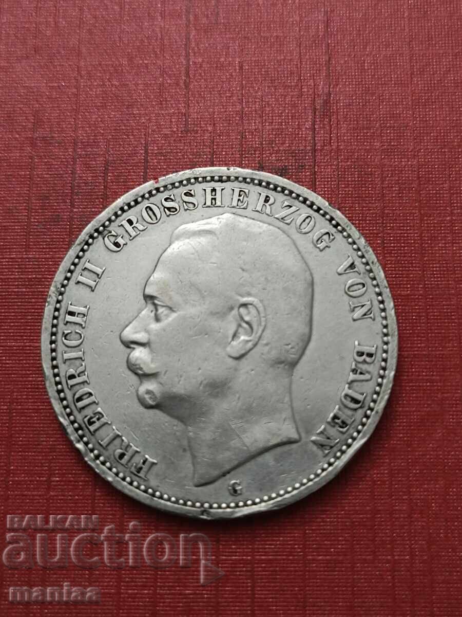 Παράδοση Γερμανία Μπάντεν 3 γραμματόσημα 1911 Ασήμι Μικρή κυκλοφορία!