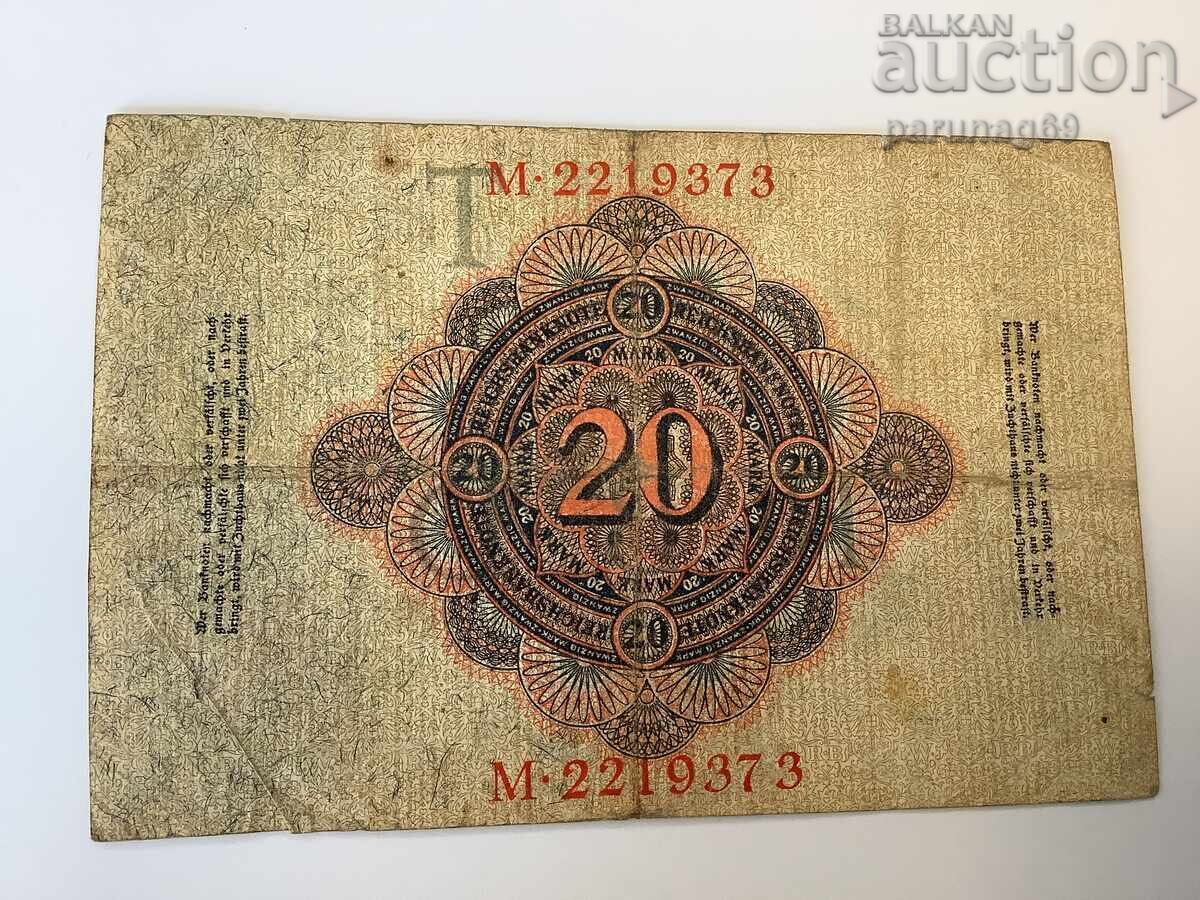 Германия 20 марки 1914 година с цена € 1.50 | 2.93 лв.