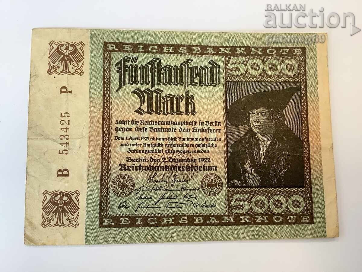 Germany 5000 Marks 1922