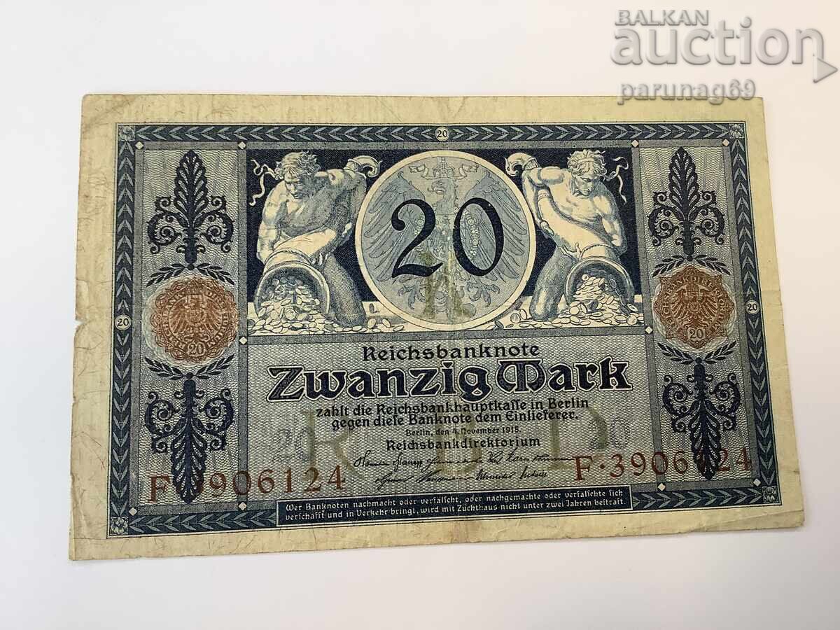 Germania 20 de mărci 1915 Germania 20 de mărci 1915