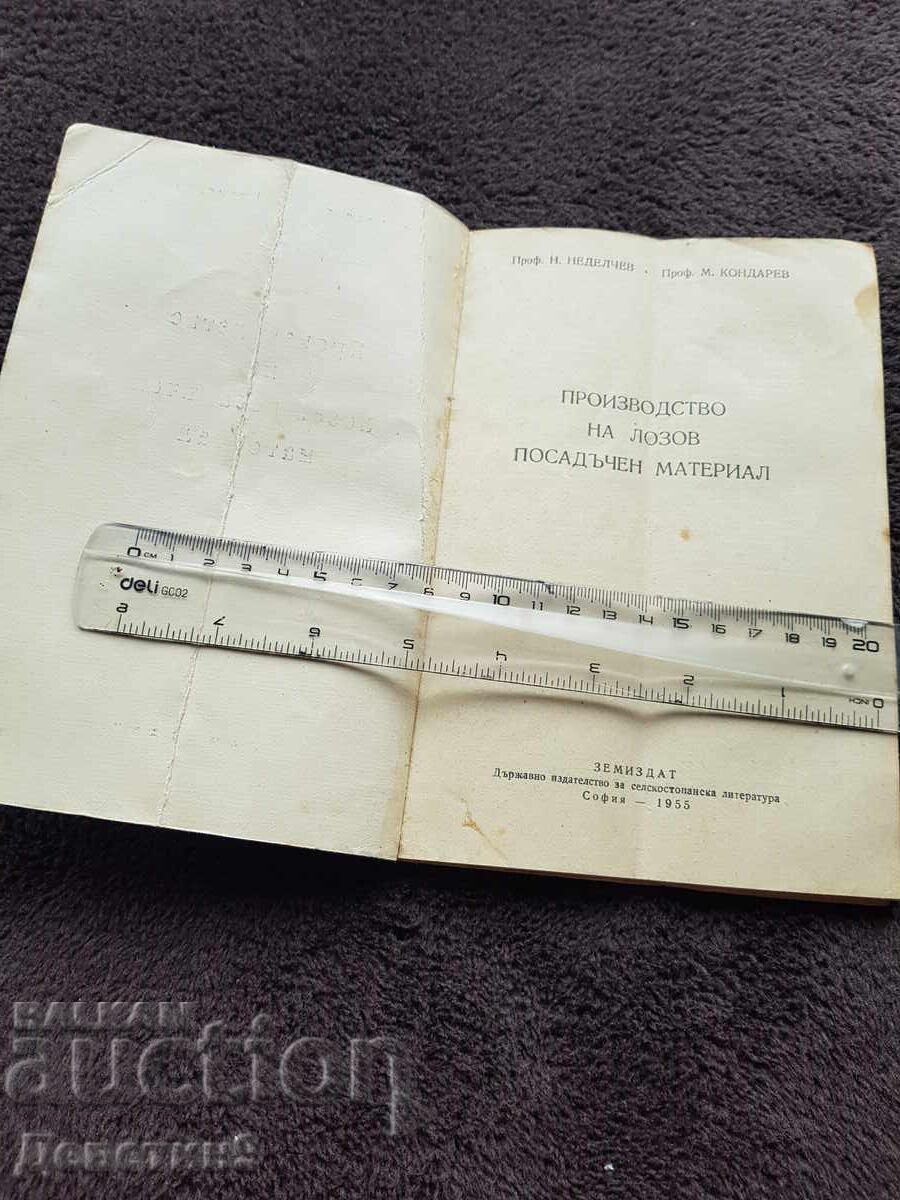 Licitație Producție de material săditor viticol 1955