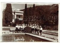 1958 FOTOGRAFIE VECHE MARE CRIMEEA GURZUF FESTIVAL AL PIONIERILOR J601