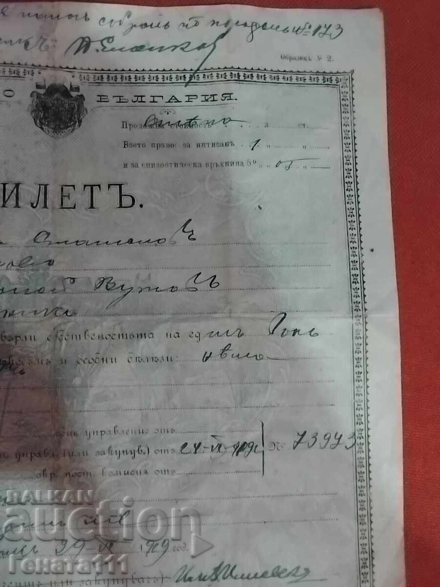 Regatul Bulgariei, document vechi - 6