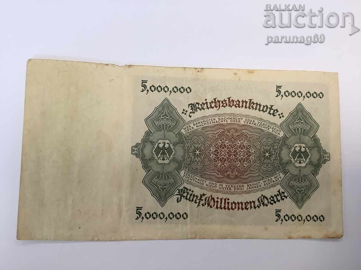 Германия 5 милиона марки 1923 година с цена € 3.50 | 6.85 лв.