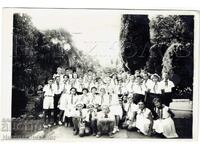1958 FOTOGRAFIE VECHE MARE CRIMEEA GURZUF FESTIVAL AL PIONIERILOR J603