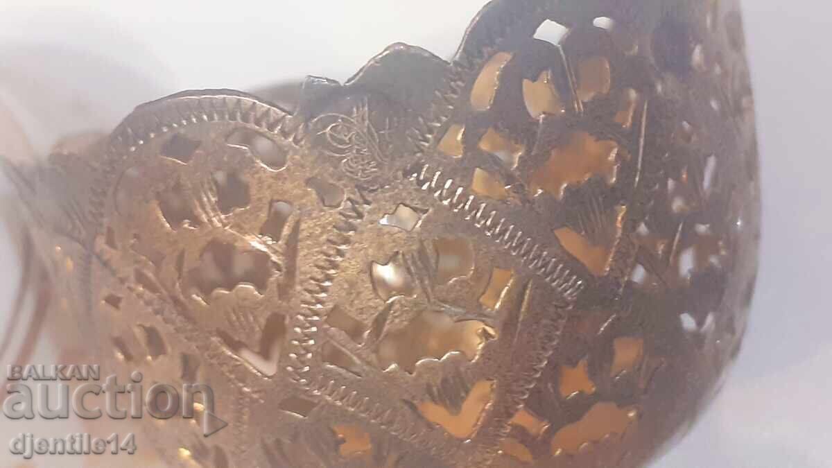 Livrarea Zarf, argint filigranat, porțelan cu tugra