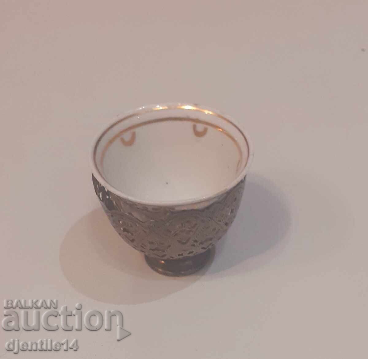 Zarf, argint filigranat, porțelan cu tugra - 6