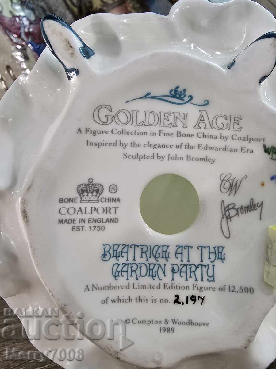 "Golden Age" by Coalport, "Beatrice at the Garden Party" - 6