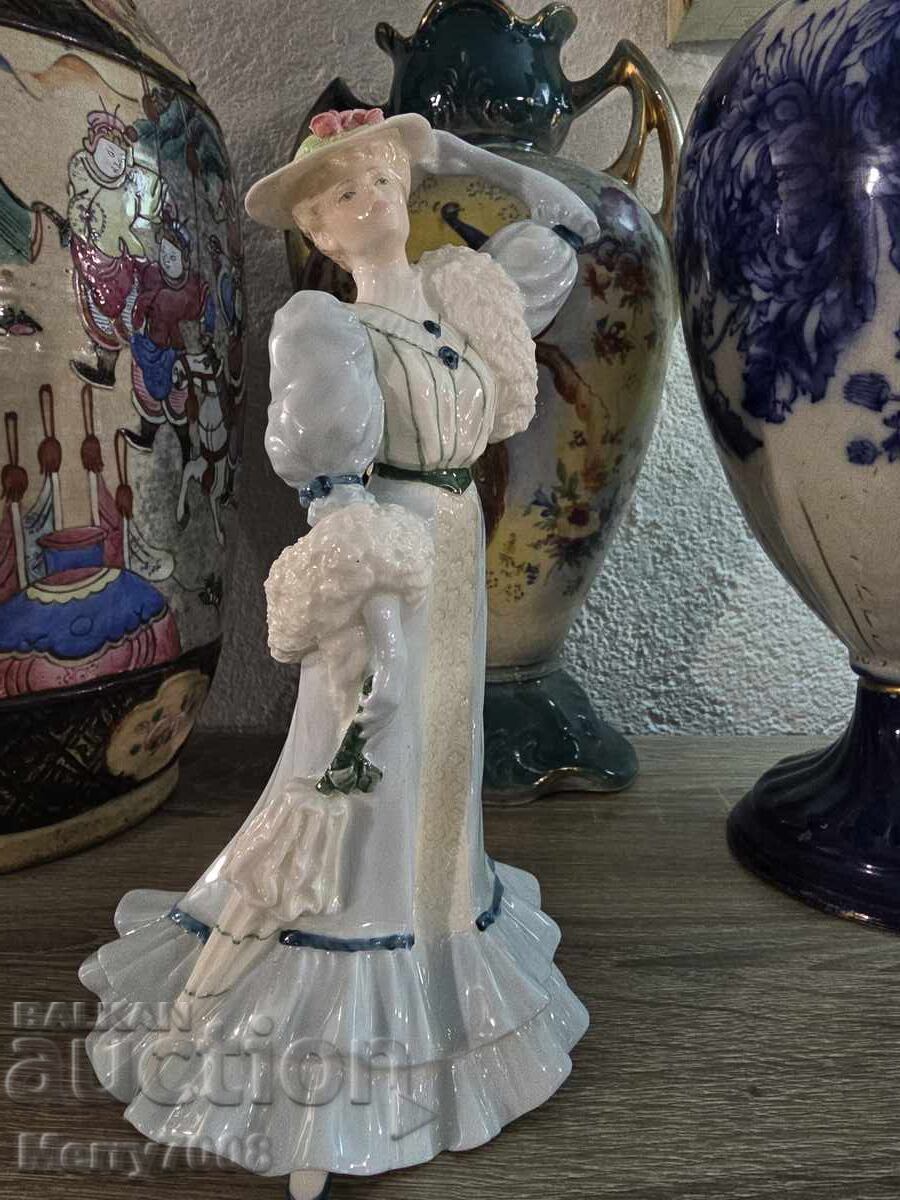 "Golden Age" by Coalport, "Beatrice at the Garden Party"