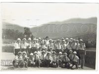 1958 FOTOGRAFIE VECHE MARE CRIMEEA GURZUF FESTIVAL AL PIONIERILOR J605