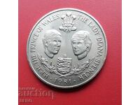 Guernsey Island-25 pence 1981