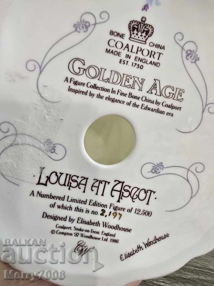 "Golden Age" της Coalport, με τίτλο "Louisa at Ascot"! - 6