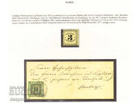 1862. Baden (Germany). Rural postage stamps + Facsimile