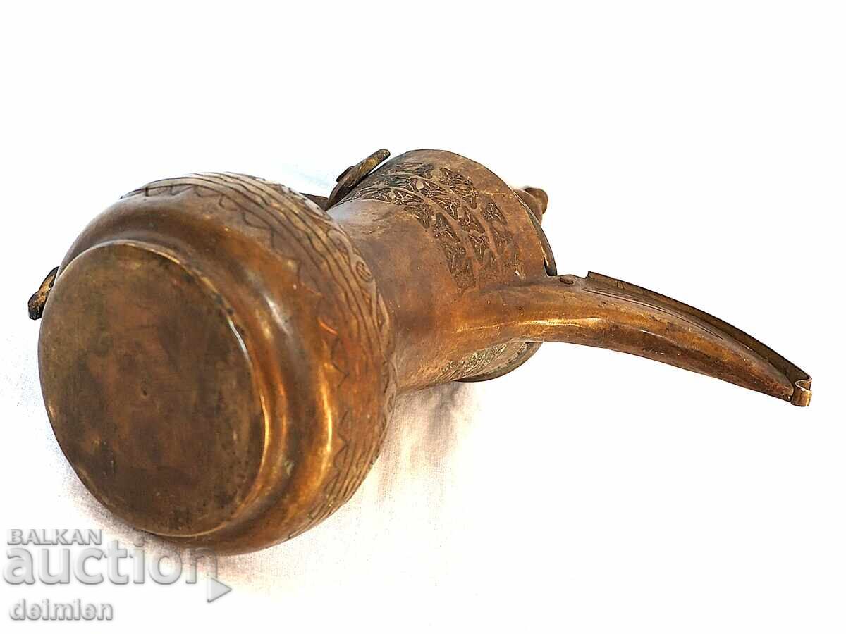 ANTIQUE 19TH CENTURY EWER OTTOMANS BEDOUINS 22 CM, ORNAMENTATION - 5