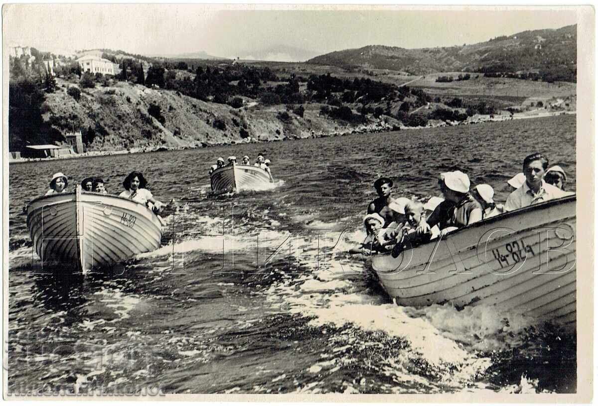 1958 ГОЛЯМА СТАРА СНИМКА КРИМ ГУРЗУФ ПИОНЕРСКИ ФЕСТИВАЛ Ж608