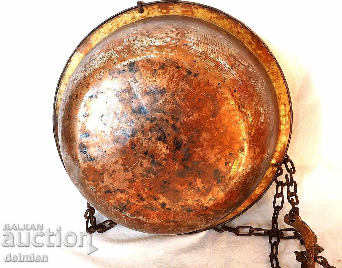 CÂNTAR ANTIC DIN SECOLUL AL XIX-LEA, BALANȚĂ OTOMANĂ BEDUINĂ DIN CUPRU ȘI BRONZ - 5