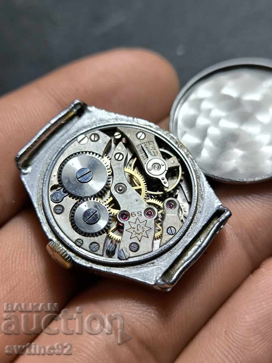 Auction  Vintage military Junghans wristwatch caliber j59 17j