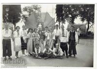 1958 FOTOGRAFIE VECHE MARE CRIMEEA GURZUF FESTIVAL AL PIONIERILOR J609