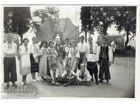 1958 FOTOGRAFIE VECHE MARE CRIMEEA GURZUF FESTIVAL AL PIONIERILOR J609
