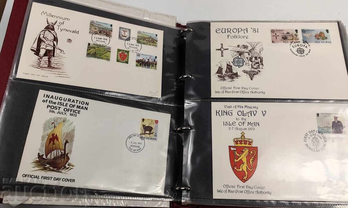 BINDER WITH 90 ENGLISH FIRST DAY COVERS FIRST DAY COVER - 5 BINDER WITH 90 ENGLISH FIRST DAY COVERS FIRST DAY COVER - 5