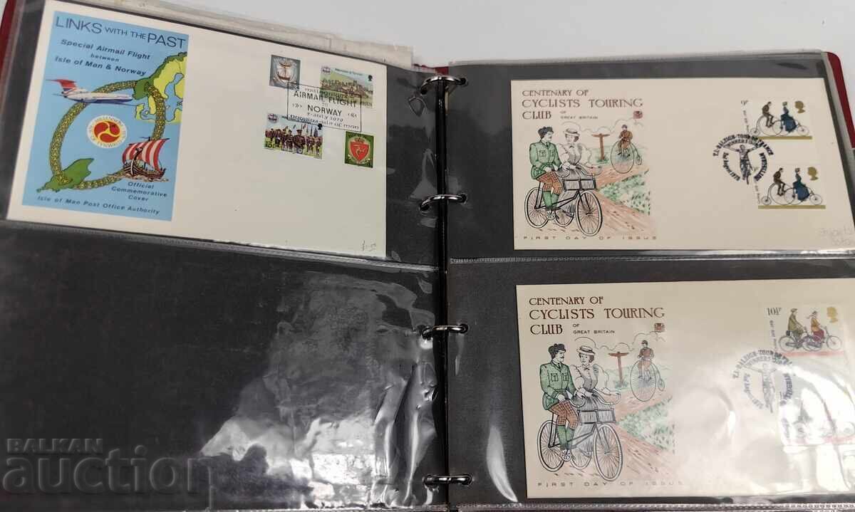 BINDER WITH 90 ENGLISH FIRST DAY COVERS FIRST DAY COVER - 8 BINDER WITH 90 ENGLISH FIRST DAY COVERS FIRST DAY COVER - 8