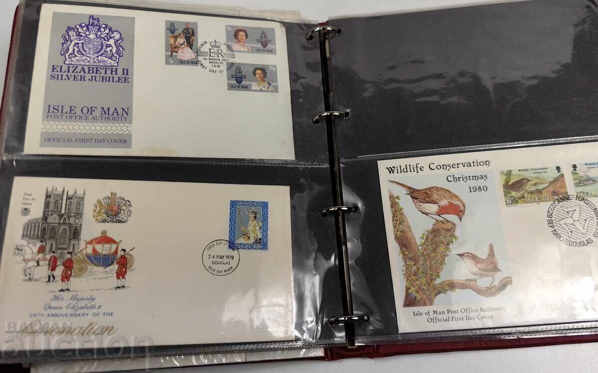 BINDER WITH 90 ENGLISH FIRST DAY COVERS FIRST DAY COVER - 9 BINDER WITH 90 ENGLISH FIRST DAY COVERS FIRST DAY COVER - 9
