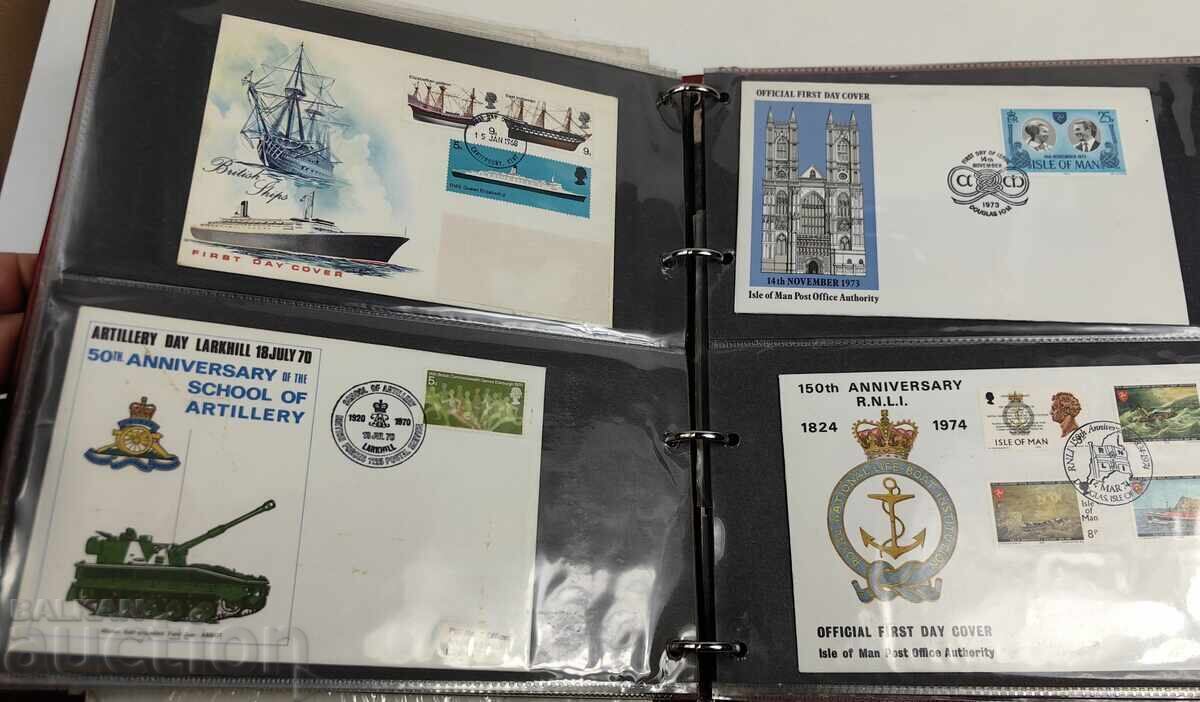 BINDER WITH 90 ENGLISH FIRST DAY COVERS FIRST DAY COVER - 10 BINDER WITH 90 ENGLISH FIRST DAY COVERS FIRST DAY COVER - 10