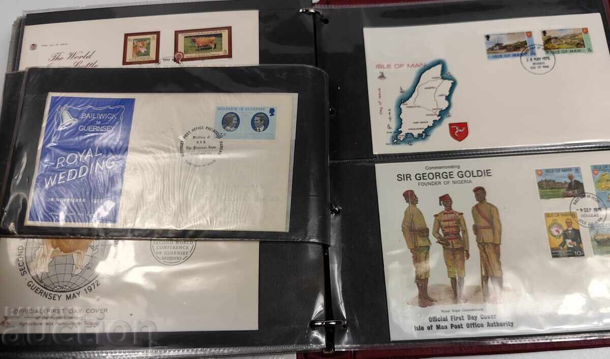 BINDER WITH 90 ENGLISH FIRST DAY COVERS FIRST DAY COVER - 11 BINDER WITH 90 ENGLISH FIRST DAY COVERS FIRST DAY COVER - 11