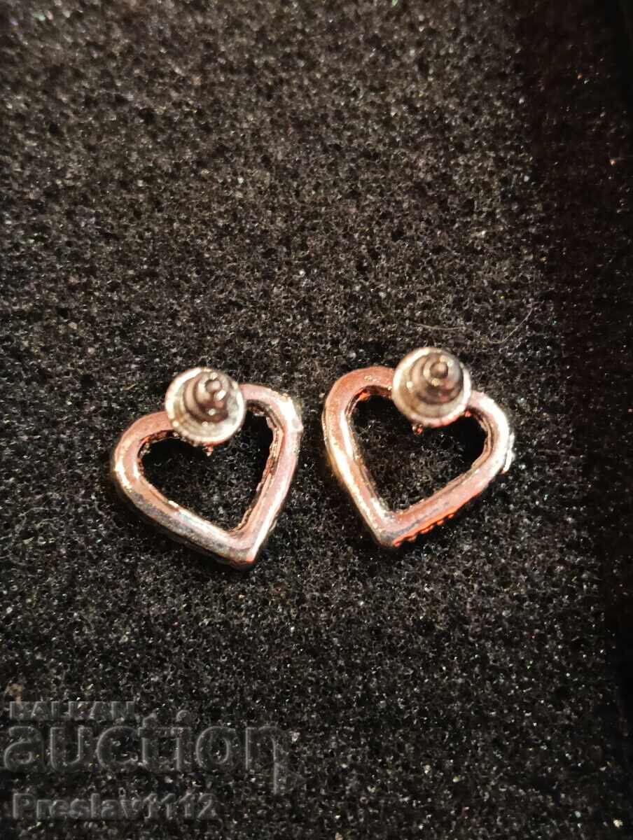 Licitație Cercei placati cu argint cu zirconiu