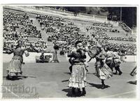 1958 FOTOGRAFIE VECHE MARE CRIMEEA GURZUF FESTIVAL AL PIONIERILOR J614