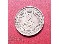 Denmark-2 øre 1907-very well preserved