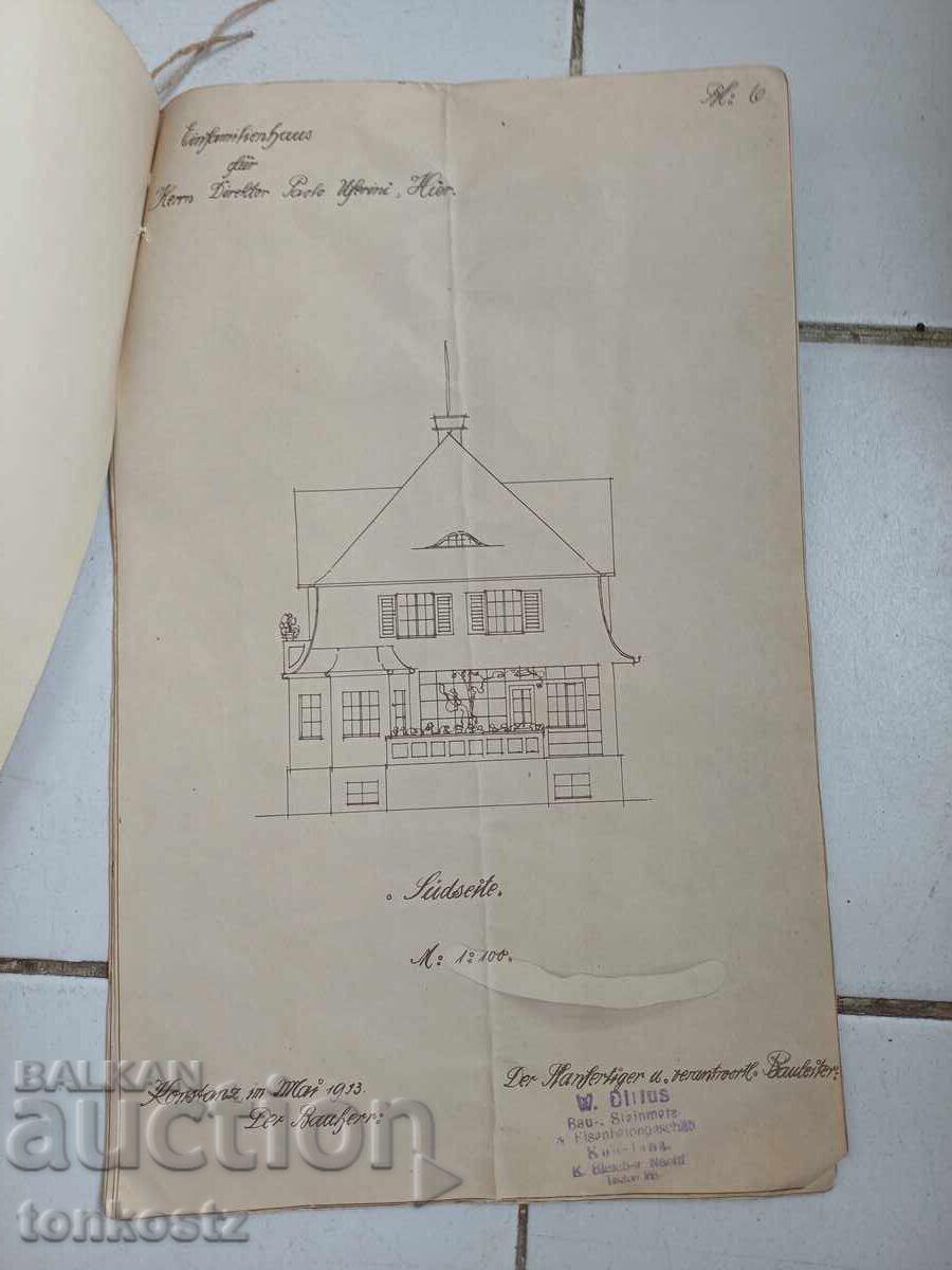 Σχέδια σπιτιών Γερμανία 1913 με τιμή € 20.00 | 39.12 BGN Σχέδια σπιτιών Γερμανία 1913 με τιμή € 20.00 | 39.12 BGN
