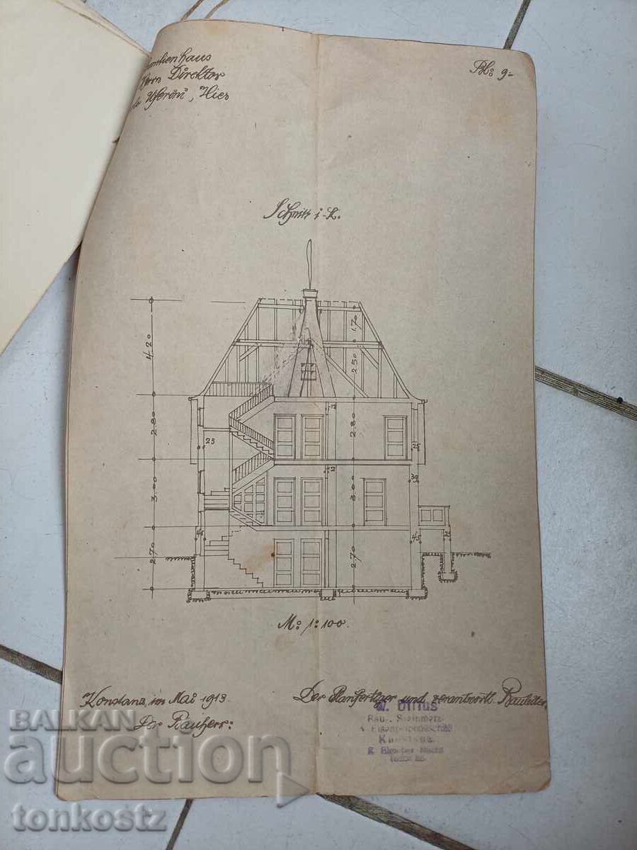 Παράδοση Σχέδια σπιτιών Γερμανία 1913 Παράδοση Σχέδια σπιτιών Γερμανία 1913