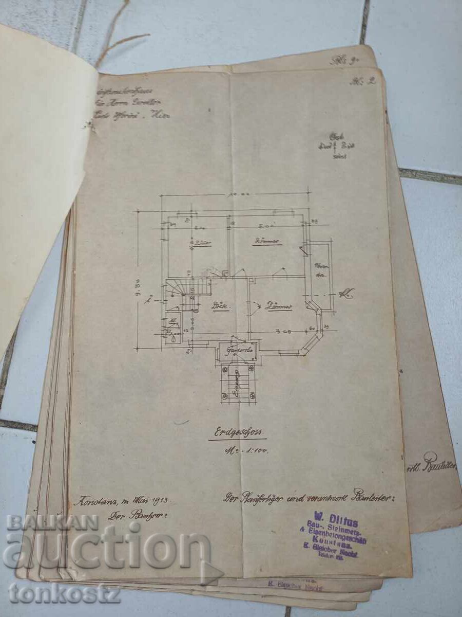 Σχέδια σπιτιών Γερμανία 1913 - 5 Σχέδια σπιτιών Γερμανία 1913 - 5
