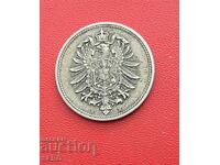 Germania-10 pfennigi 1876 H-Darmstadt-monetărie rară