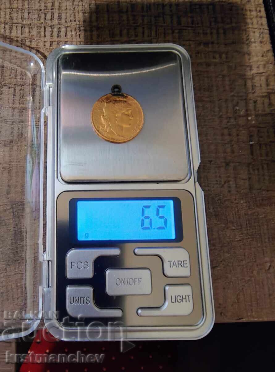 Livrarea Monedă franceză de aur 1920