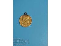 Monedă franceză de aur 1920