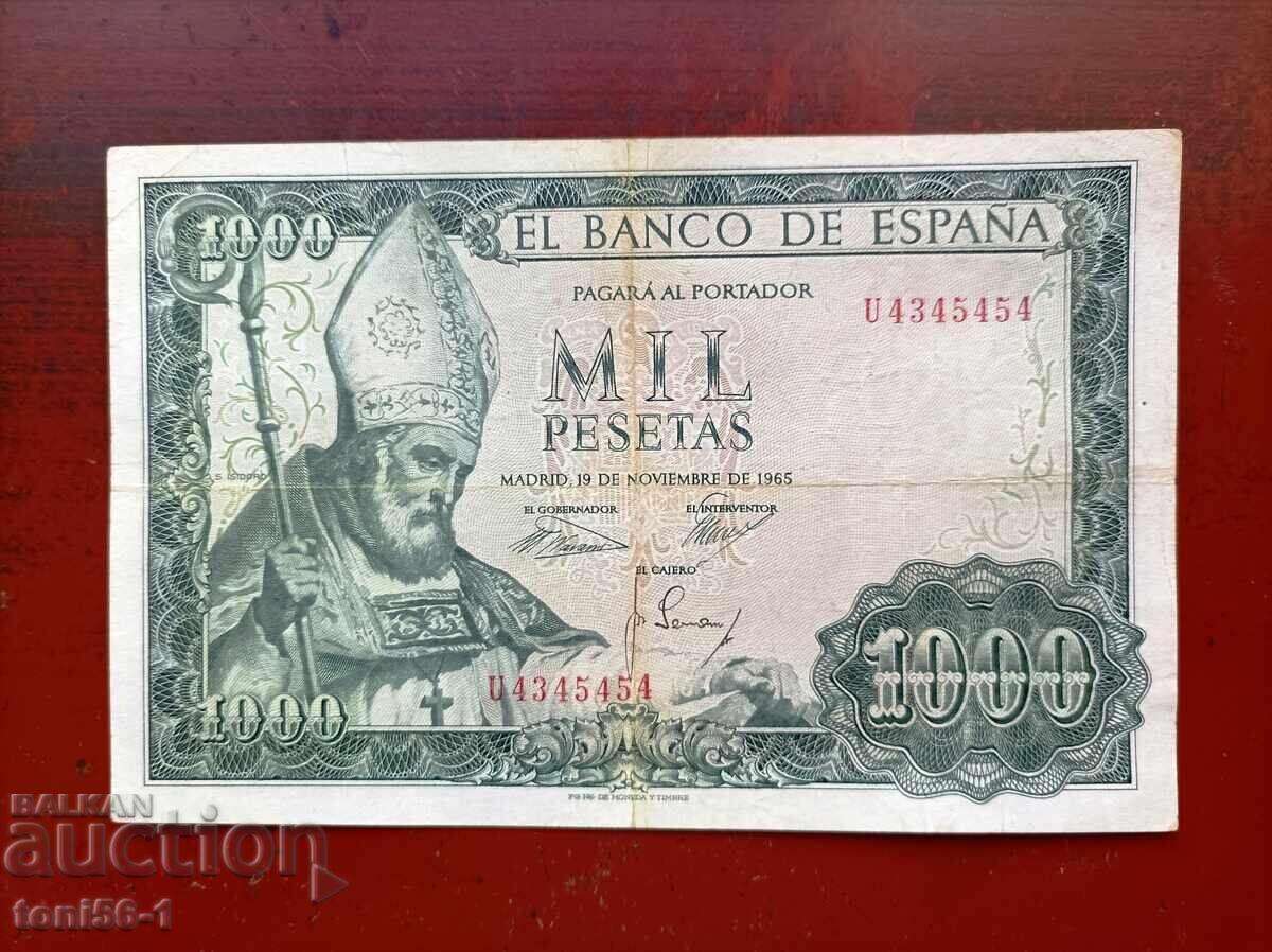 Spain 1000 pesetas 1965