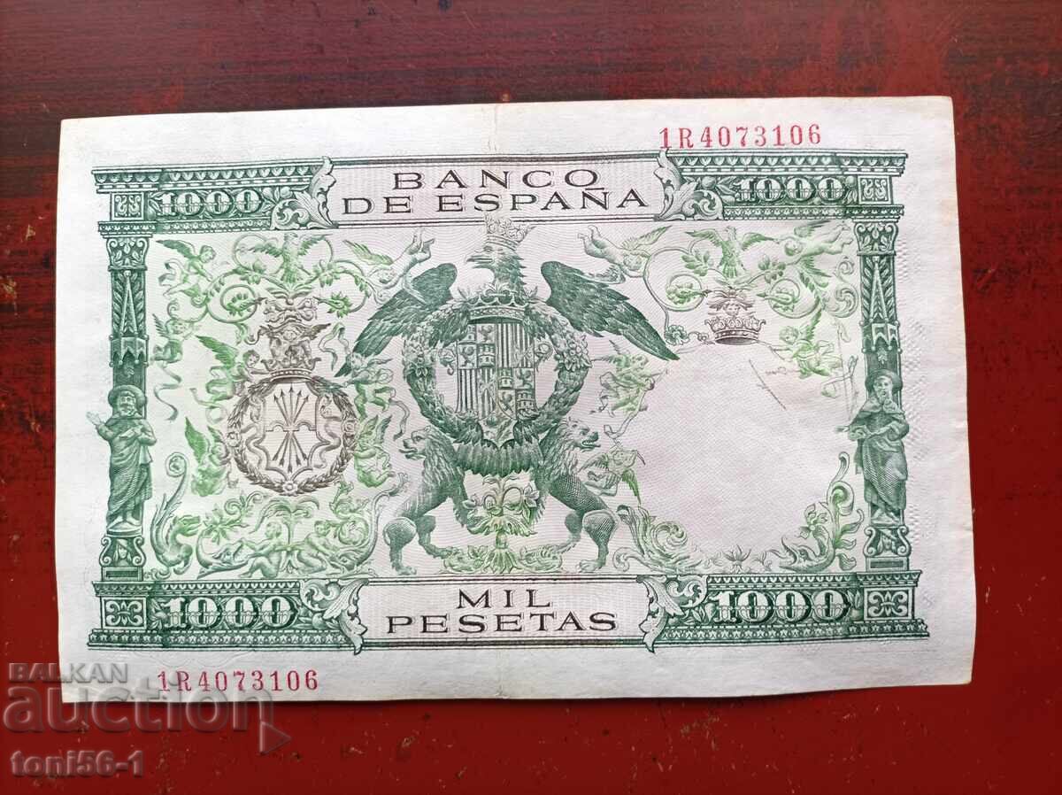 Spain 1000 pesetas 1957 with price € 35.00 | 68.45 BGN