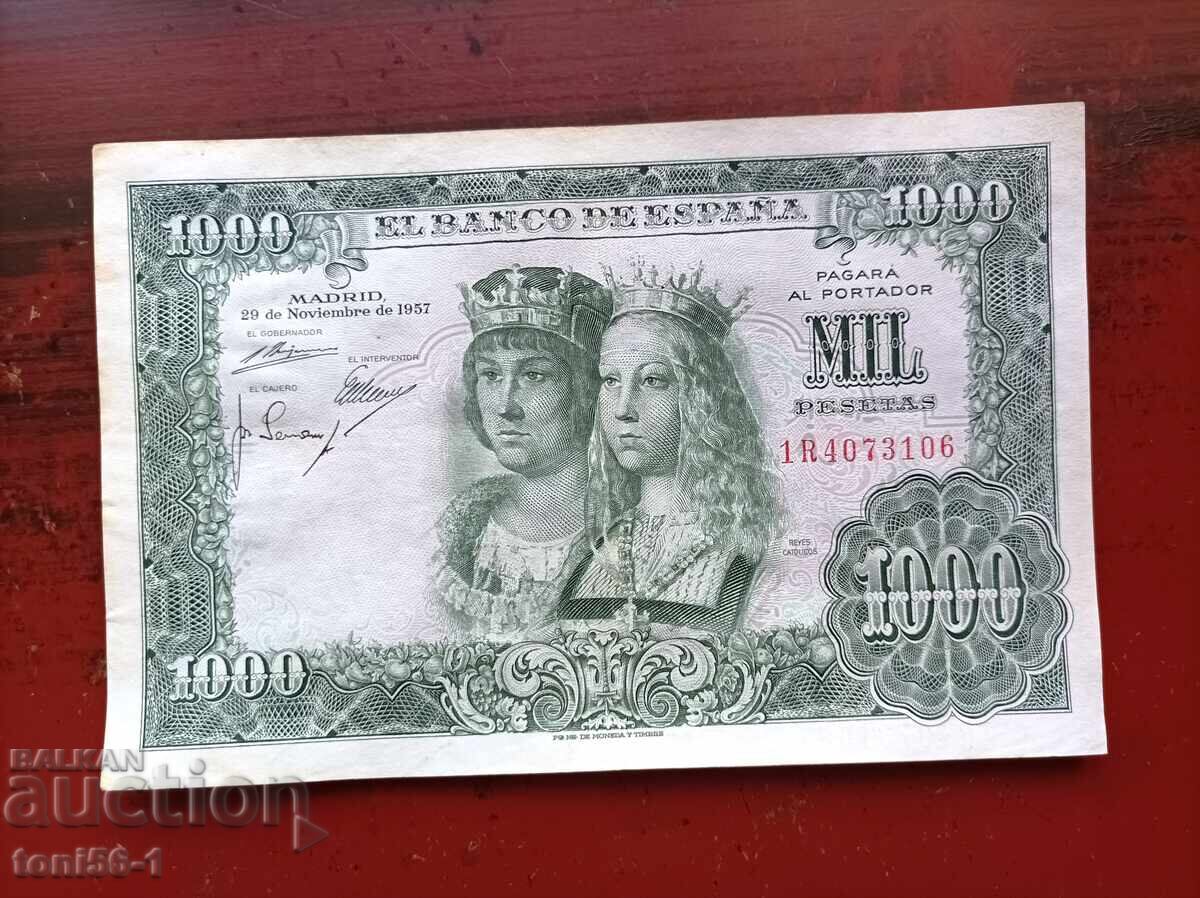 Spain 1000 pesetas 1957